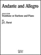 Andante and Allegro Trombone Solo with Piano cover